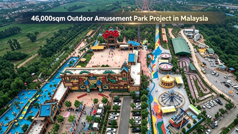 46,000sqm Outdoor Amusement Park Project in Malaysia