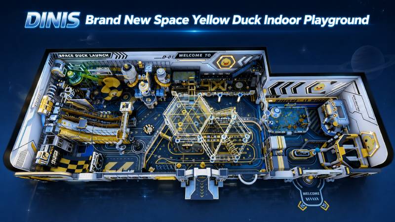 DINIS Launches New Little Yellow Duck IP-Themed Indoor Playground