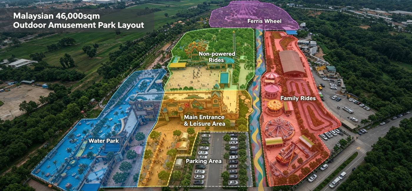 Malaysian 26,000sqm amusement park planning and layout
