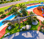 dinosaur themed adventure outdoor park