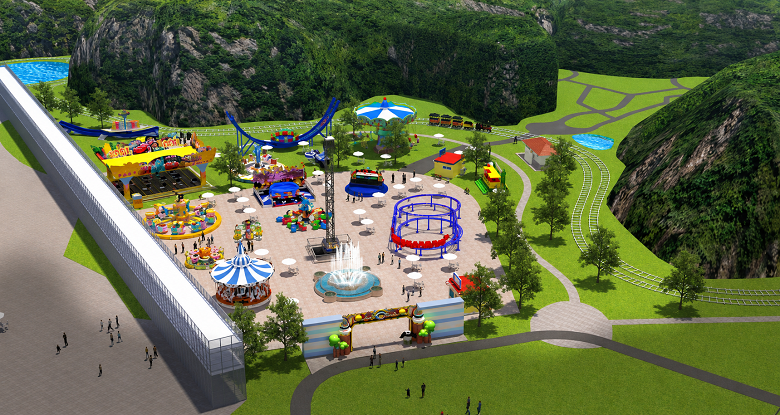 frais de location des terrains d'un parc de divertissement