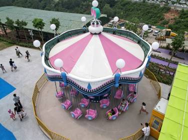 flying swing ride in Malaysian park