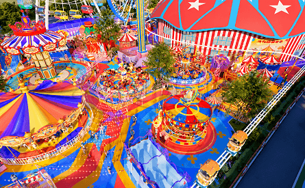 outdoor circus theme park designed by DINIS