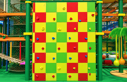 forest themed climbing wall equipment